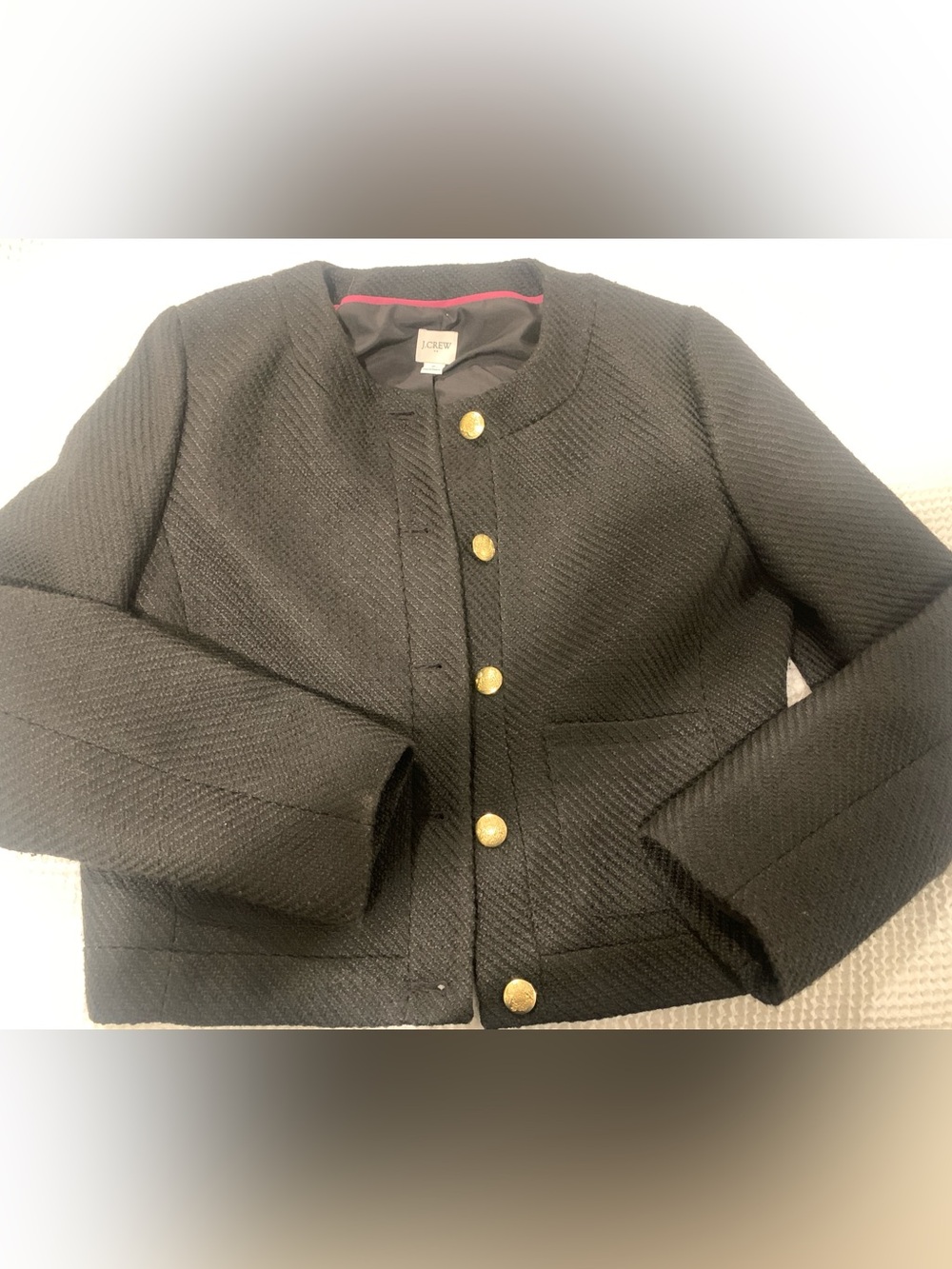 Cute cropped black jacket from j Crew factory